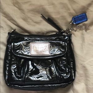 Coach Black shiny purse